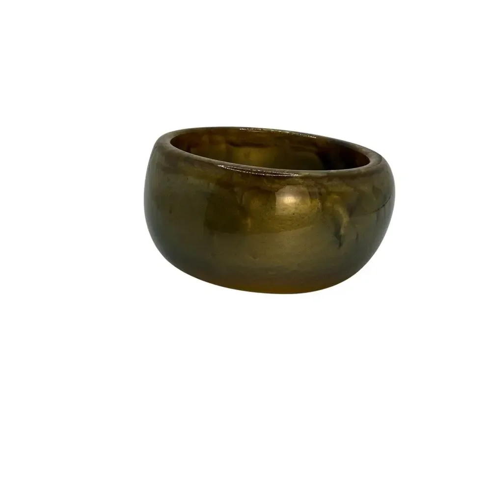 Chunky Gold Tone Bangle Bracelet